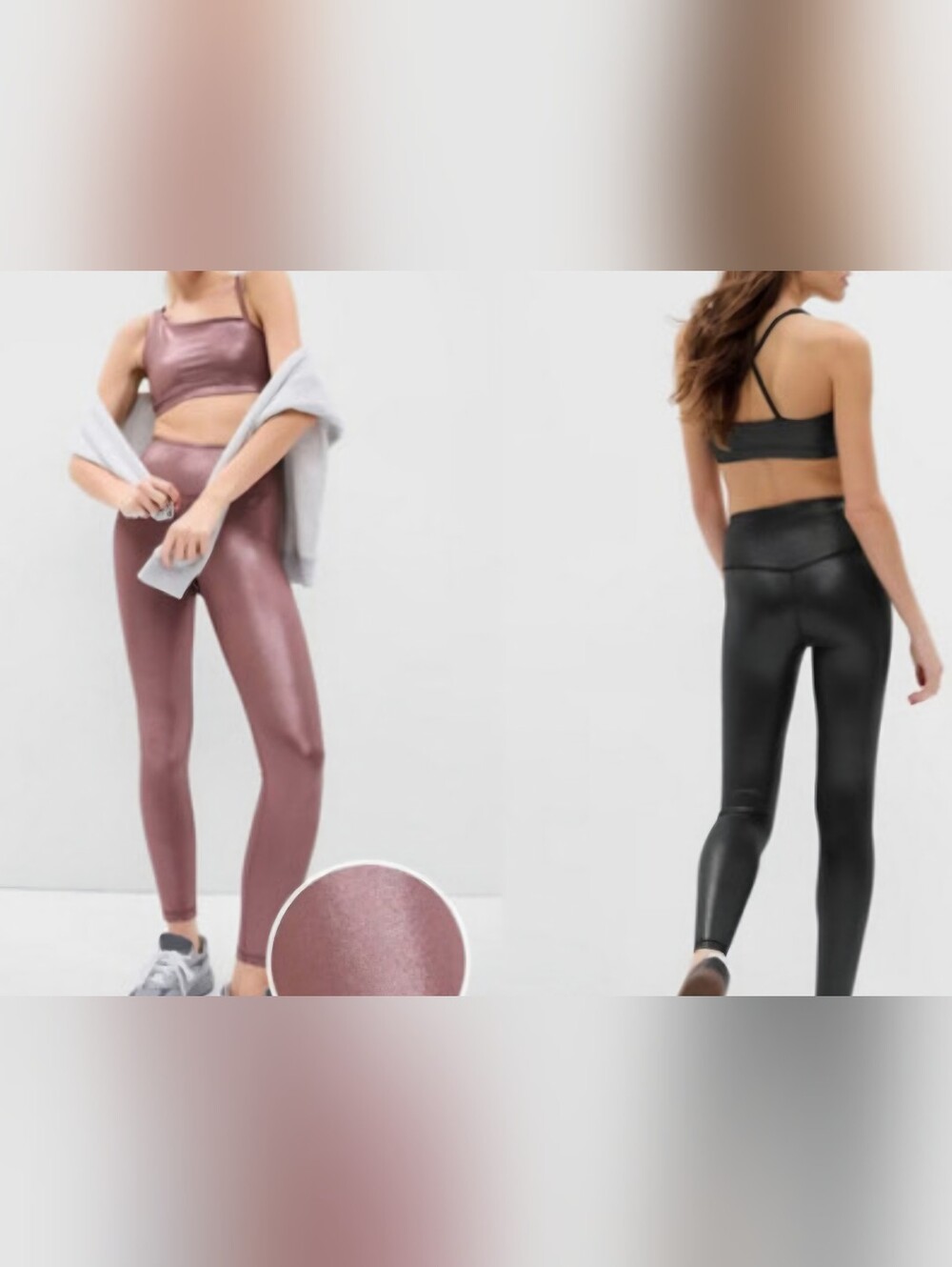 GAP Metallic Rose High-Waist Leggings